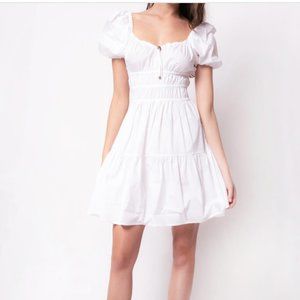Pinko white poplin dress